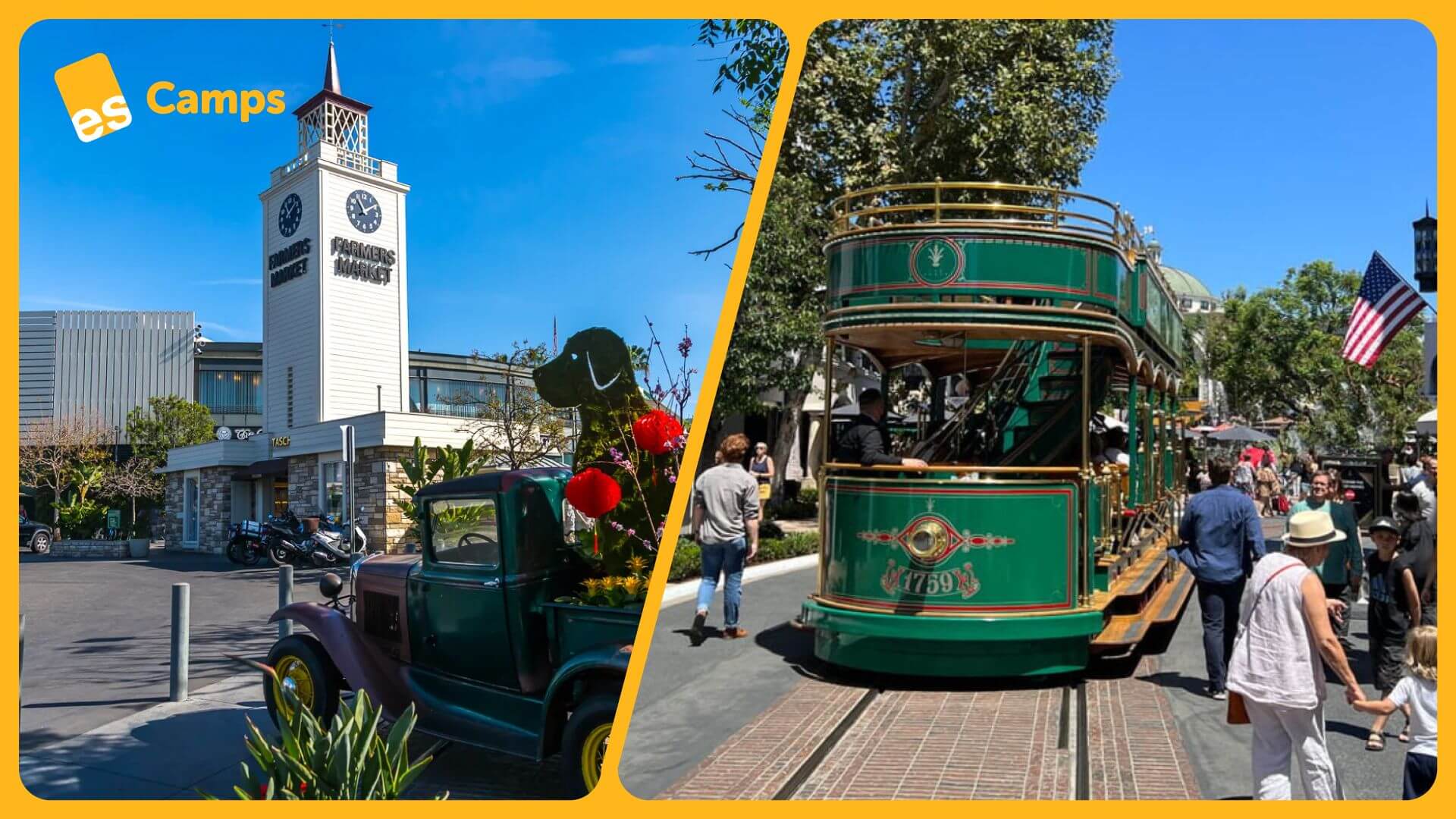 ES Camps - Visit Farmers Market and The Grove with ES Camps summer season summer school summer school programs